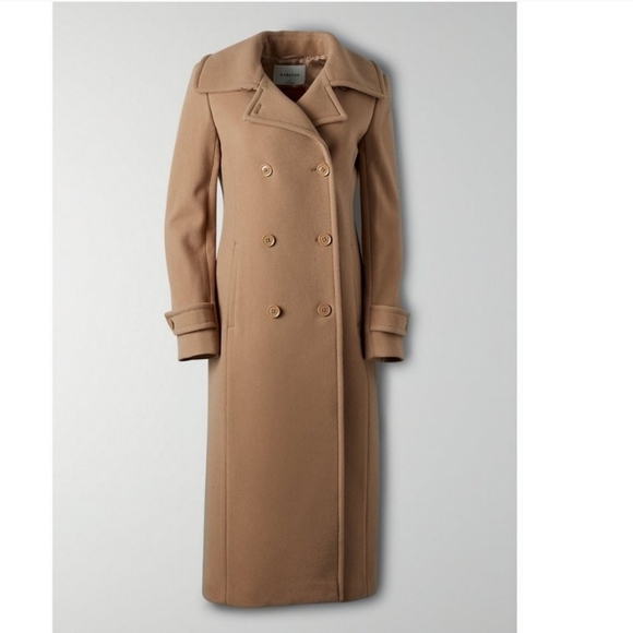 Aritzia Jackets & Blazers - Aritzia Babaton Plaza Cashmere Wool Blend Double Breasted Gold Camel Coat